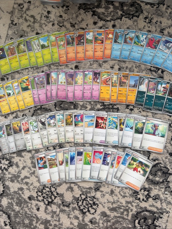 Pokemon Other - Large Scarlet & Violet Base Lot | 70 Unique Cards | Complete Starter Collection